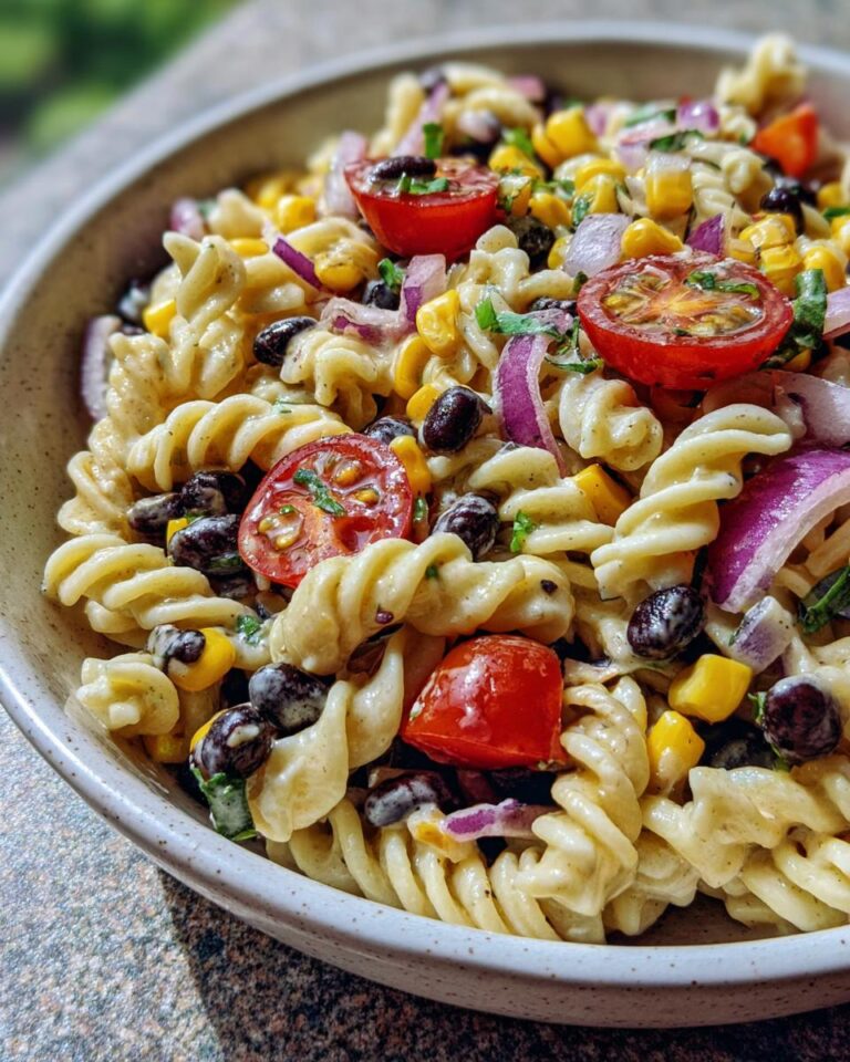 Mexican Pasta Salad with Black Beans
