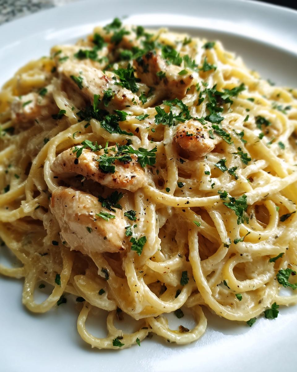 One Pot Chicken Alfredo Pasta - detail 1