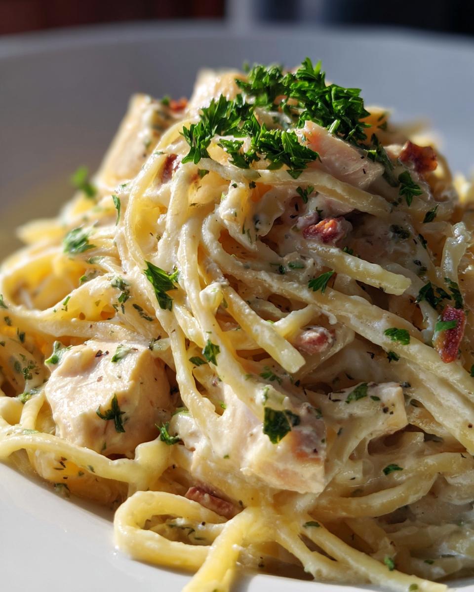 One Pot Chicken Alfredo Pasta - detail 2