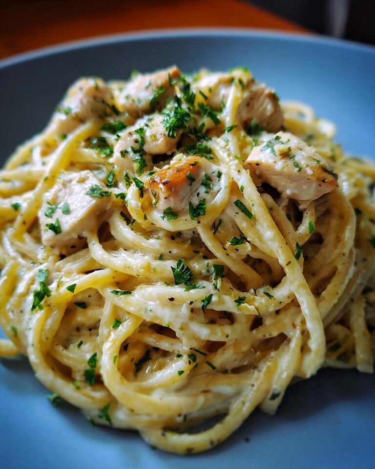 One Pot Chicken Alfredo Pasta