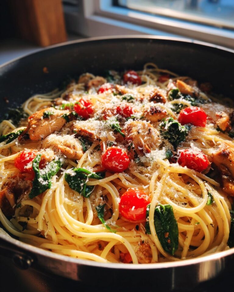 One Pot Chicken Garlic Pasta