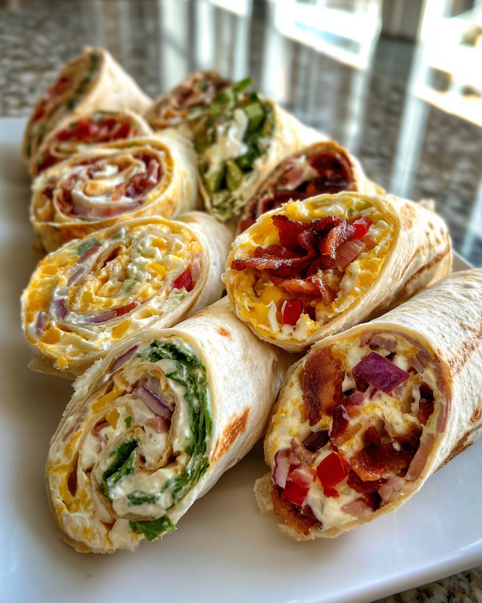 Party Pinwheel Appetizer Roll-Ups (Assorted Fillings) - detail 2