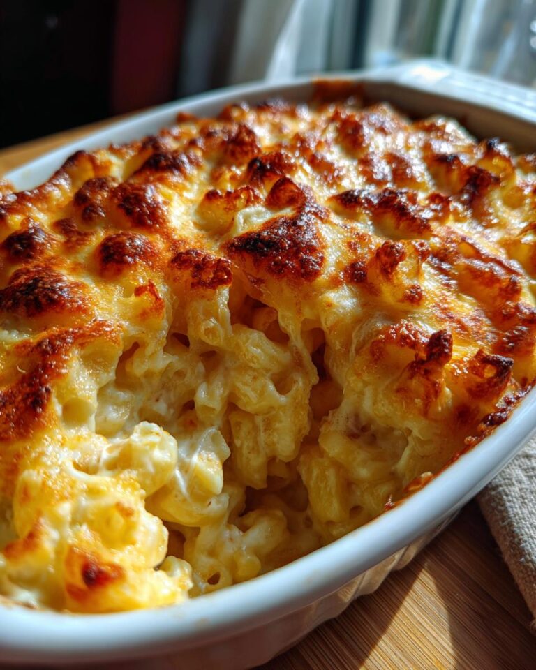 Perfect Baked Mac and Cheese with Three Cheeses