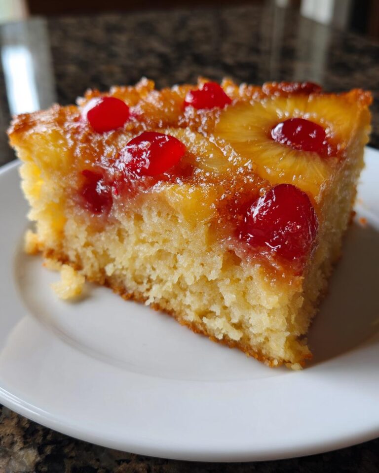 Pineapple Upside Down Dump Cake