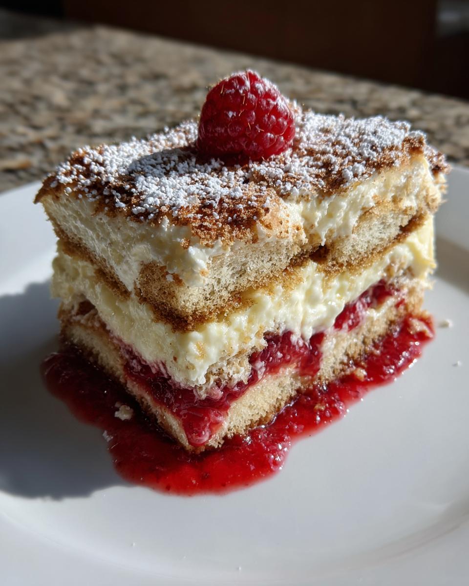 Raspberry Mascarpone Tiramisu (Ladyfingers) - detail 2