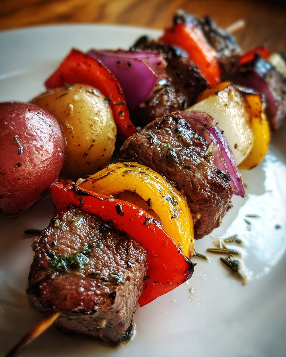 Rosemary Garlic Steak Kebabs - detail 1