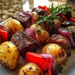 Rosemary Steak and Potato Kabobs