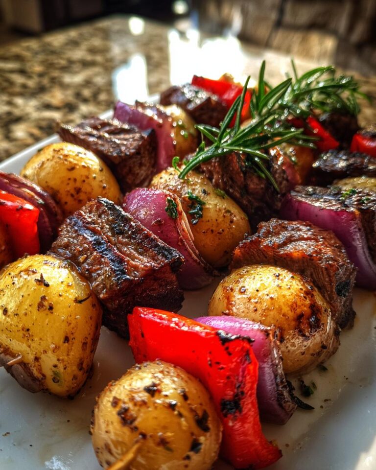 Rosemary Steak and Potato Kabobs