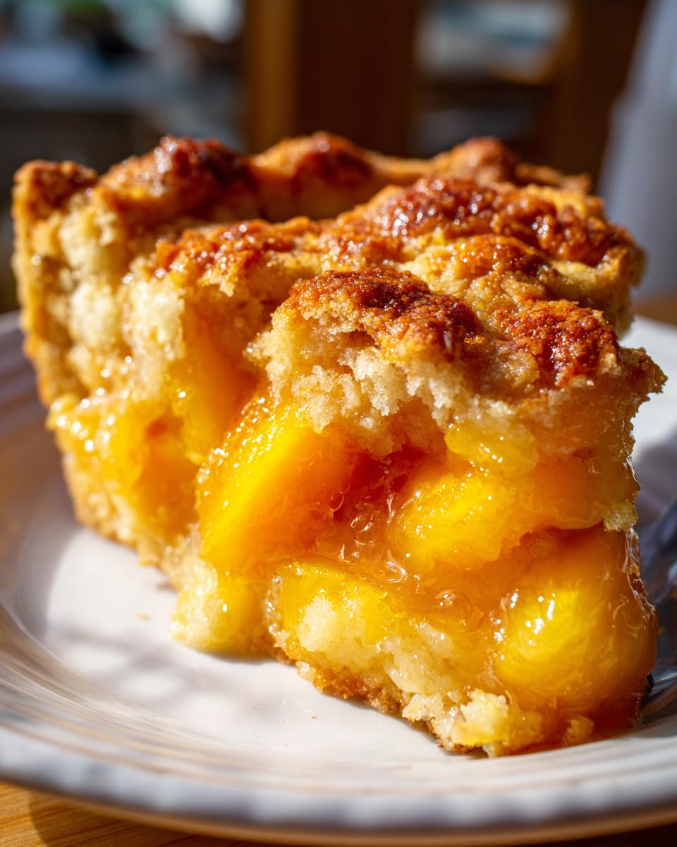 Southern Peach Cobbler with Buttery Crust - detail 1