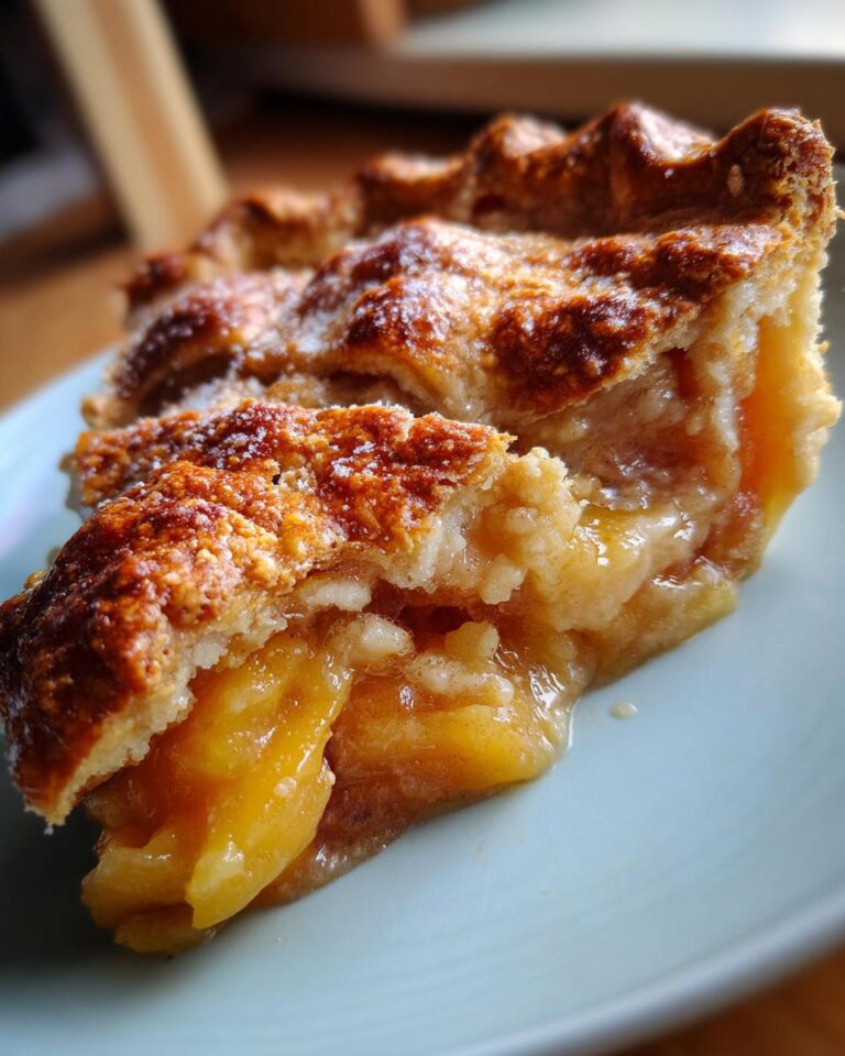 Southern Peach Cobbler with Buttery Crust