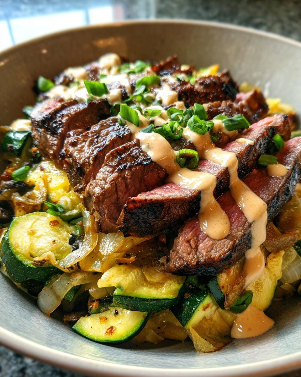 Steak Zucchini Bowl - detail 2