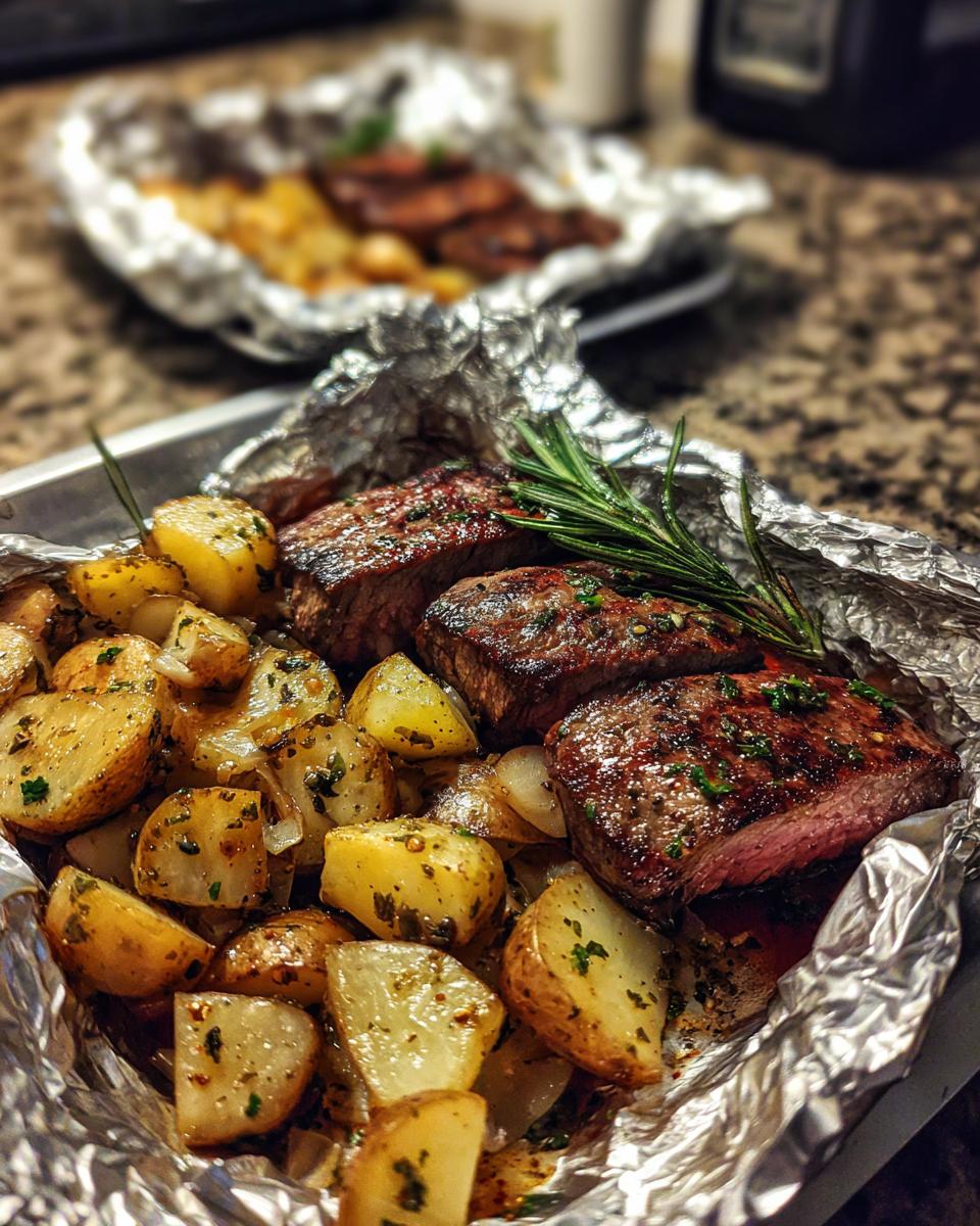 Steak and Potatoes Foil Packets (Oven or Grill) - detail 1