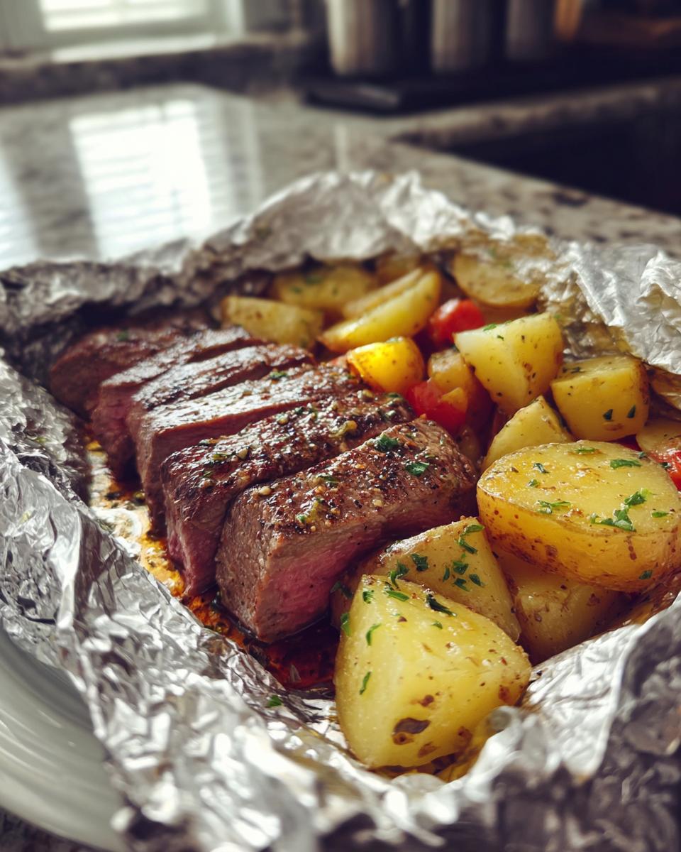 Steak and Potatoes Foil Packets (Oven or Grill) - detail 2