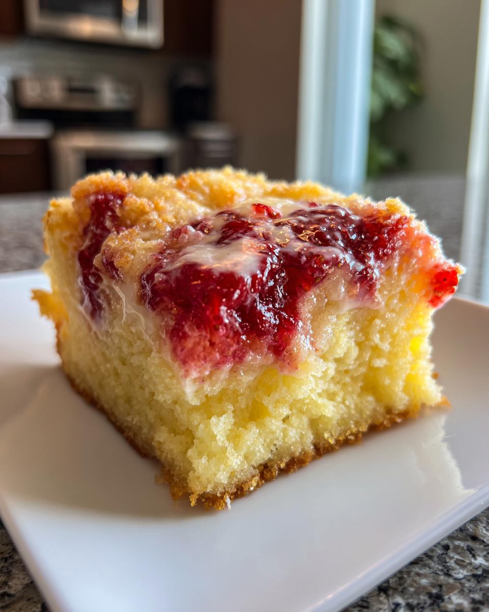 Strawberry Cream Dump Cake - detail 1