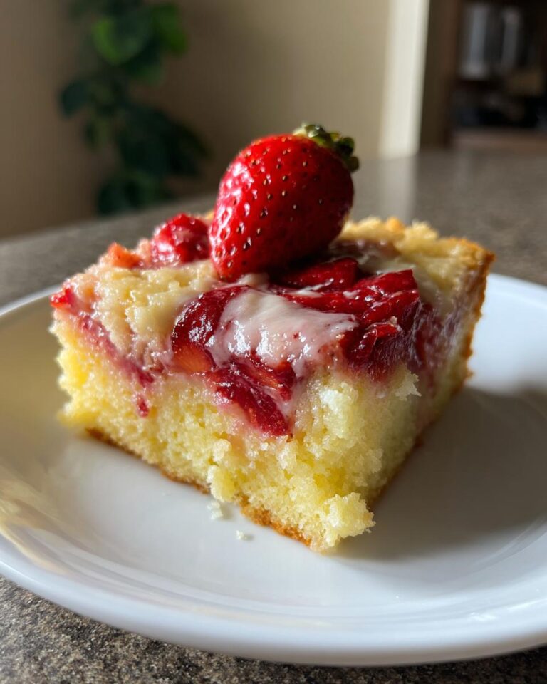 Strawberry Cream Dump Cake