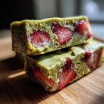 Strawberry Matcha Bars