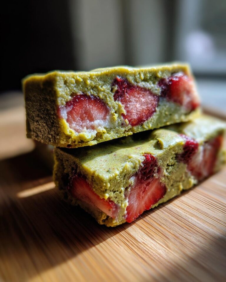Strawberry Matcha Bars