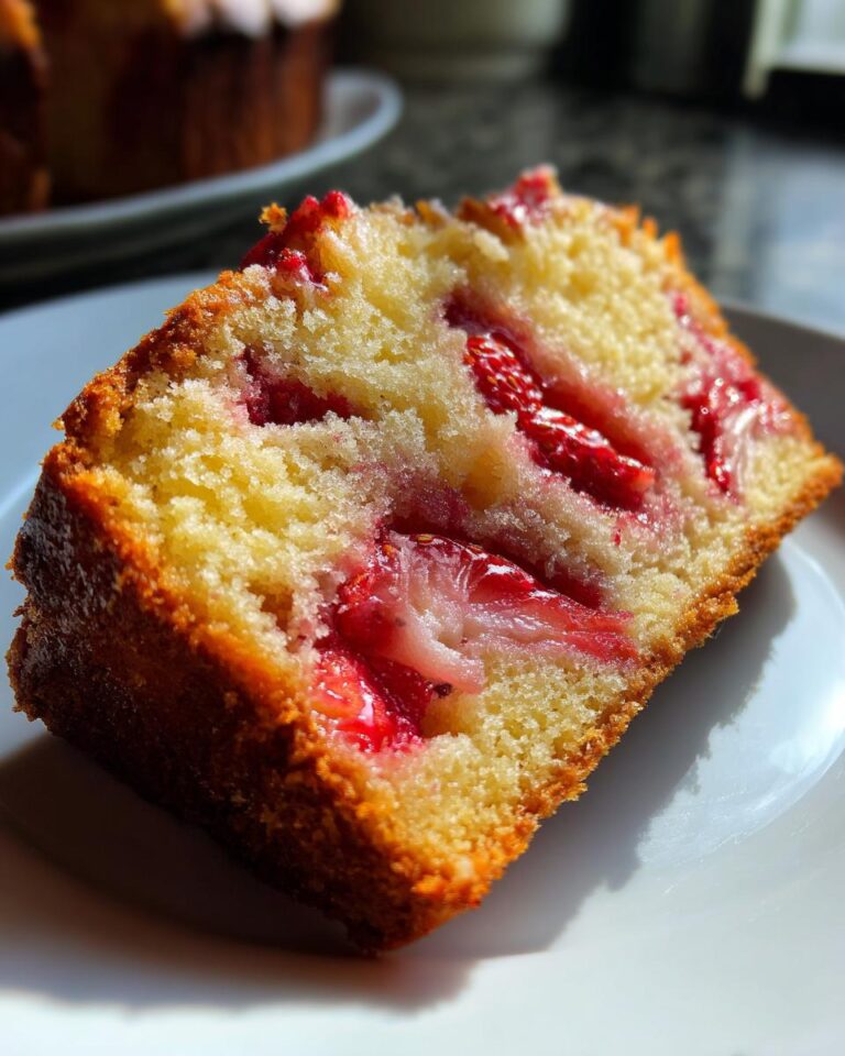 Strawberry Pound Cake Loaf