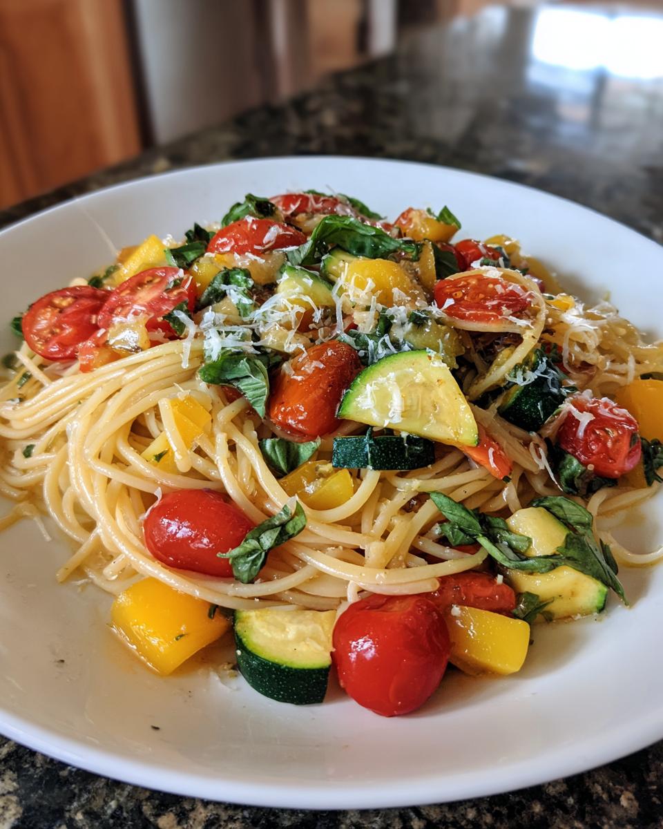 Summer Garden Pasta - detail 2