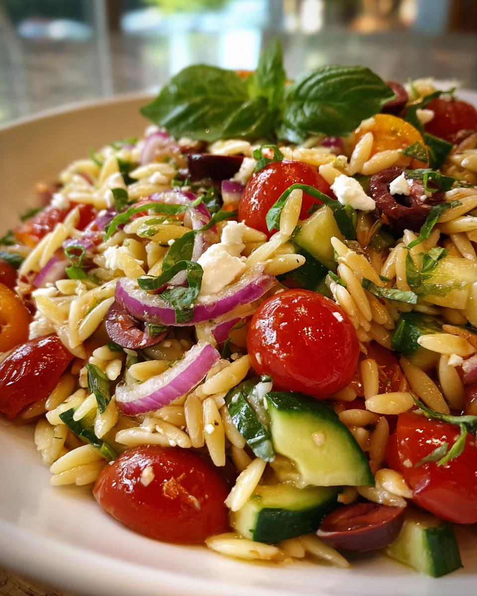Summer Orzo Pasta Salad - detail 2