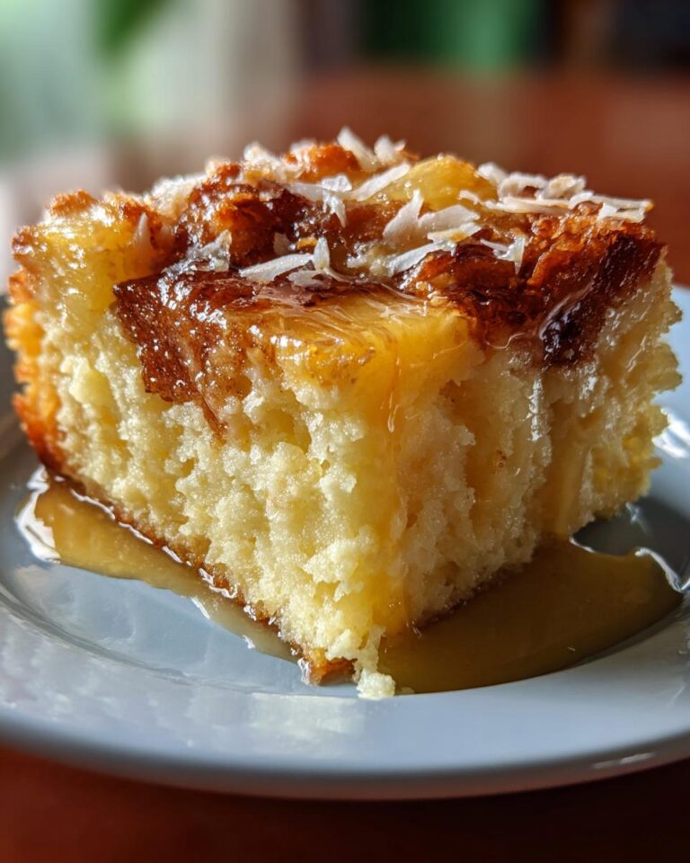 Vanilla version Pineapple Dump Cake