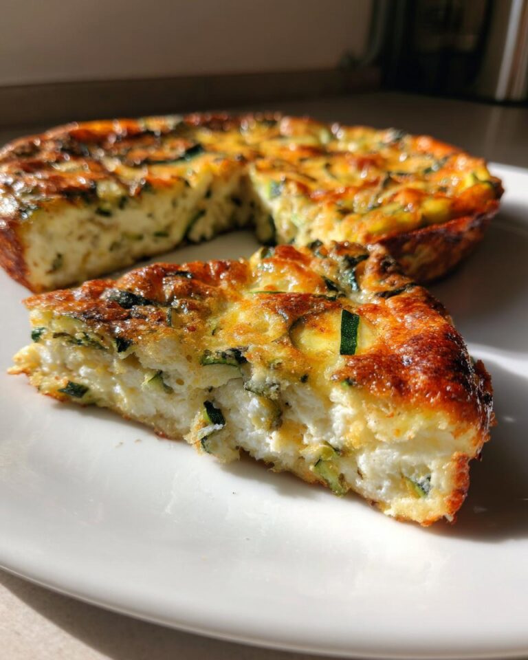 Zucchini Egg Frittata (Quiche-Style)