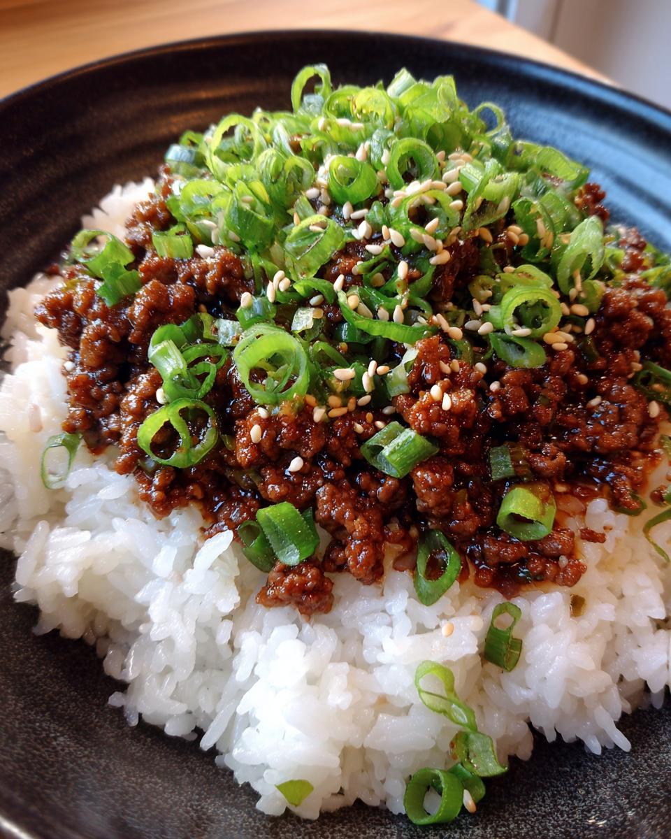 Asian Ground Beef Bowl - detail 1