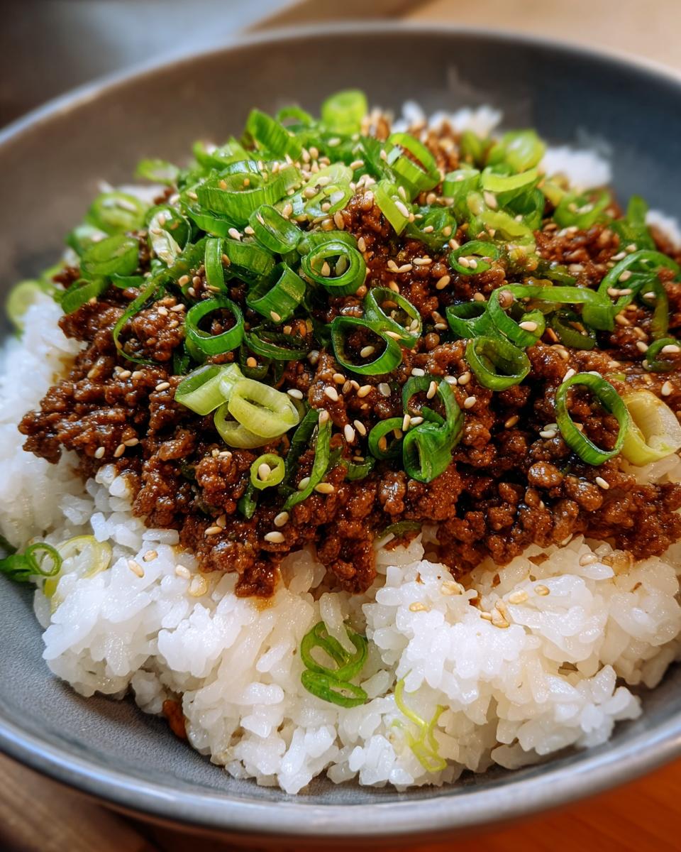 Asian Ground Beef Bowl - detail 2