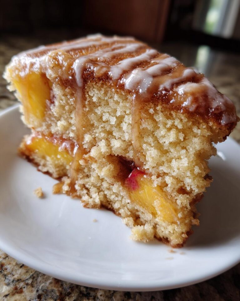 Brown Sugar Peach Cake