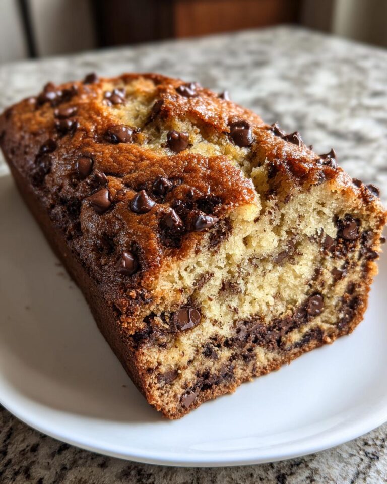 Chocolate Chip Banana Bread brown