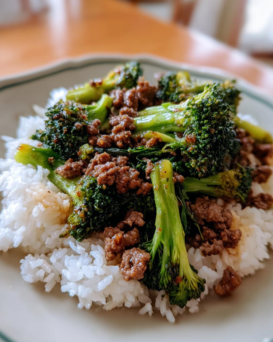 Ground Beef and Broccoli - detail 2