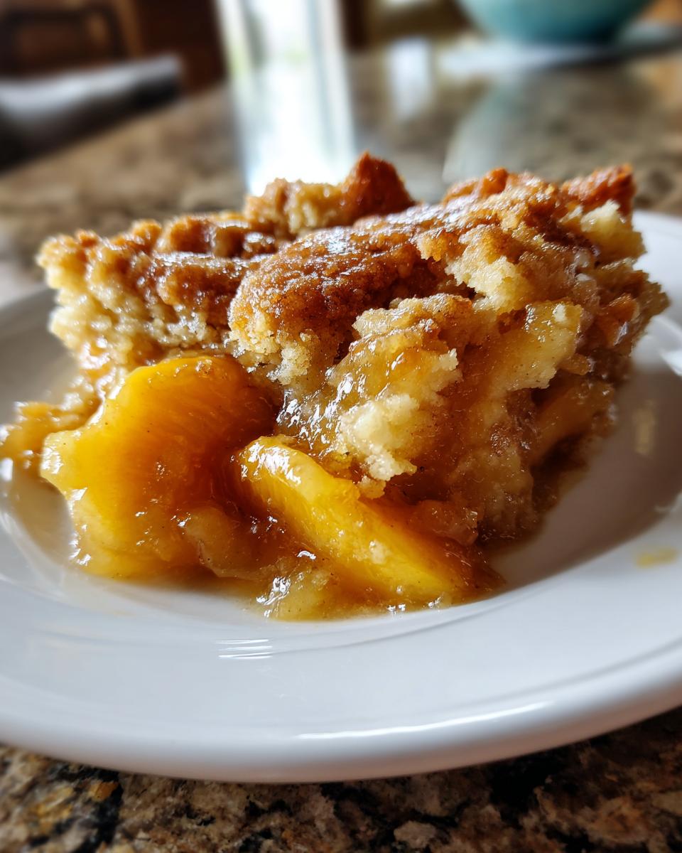 Peach Cobbler Dump Cake - detail 1