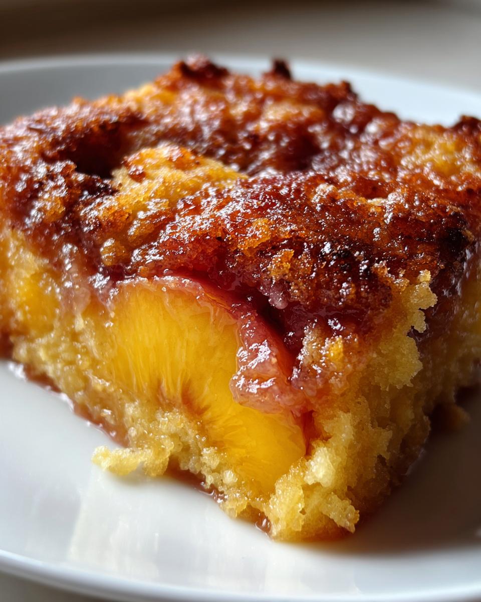 Peach Cobbler Dump Cake - detail 2