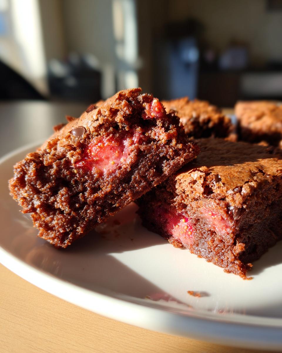 Strawberry Cake Mix Brownies - detail 1